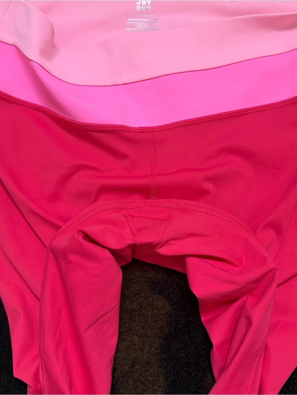 JoyLab Pink Colorblock High Rise Leggings Women’s Large Full Length Activewear - Picture 7 of 9